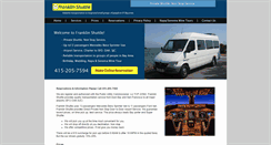 Desktop Screenshot of franklinshuttle.com